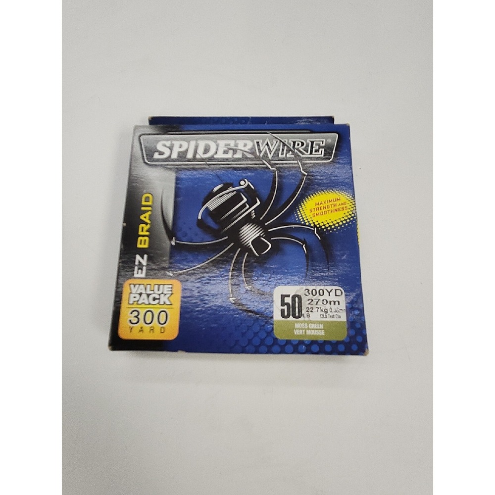 SpiderWire EZ Braid 50LB 300YD Moss Green Braided Fishing Line NEW UNOPENED